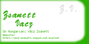 zsanett vacz business card